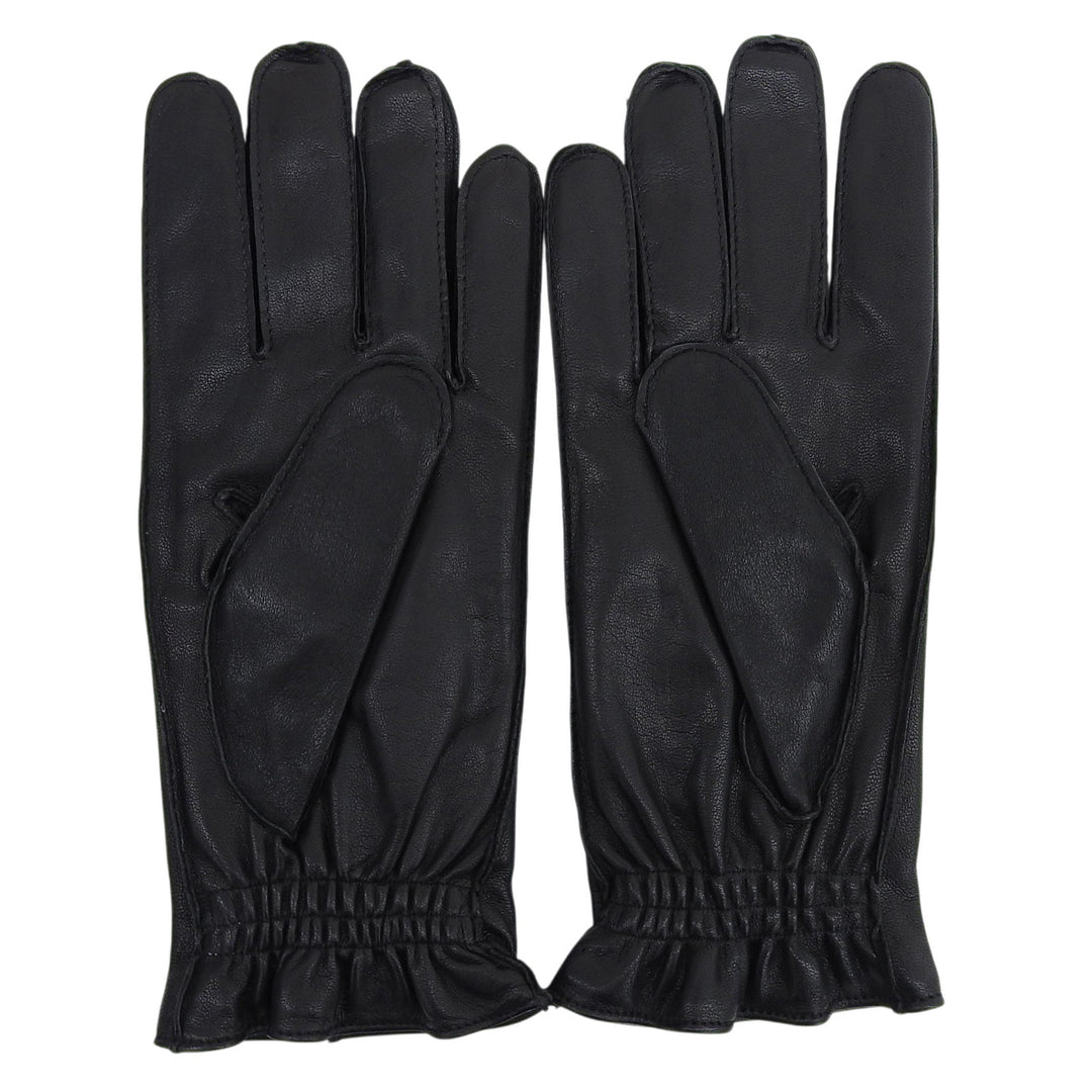 Great DOLCE&GABBANA gloves Leather Gloves black lambskin Leather mens 9