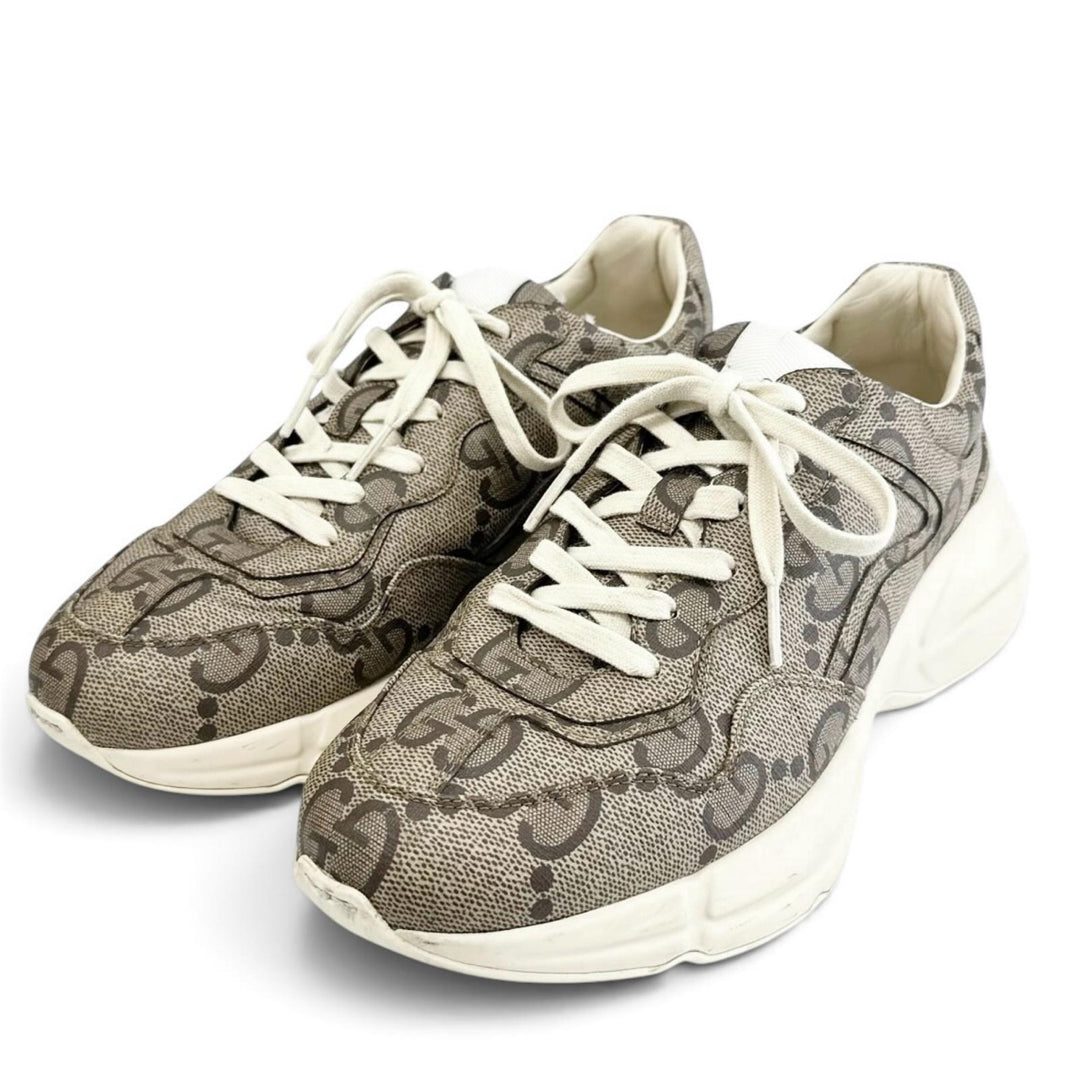Very Good GUCCI sneakers RHYTON 100th anniversary GG Supreme Canvas 8 680870