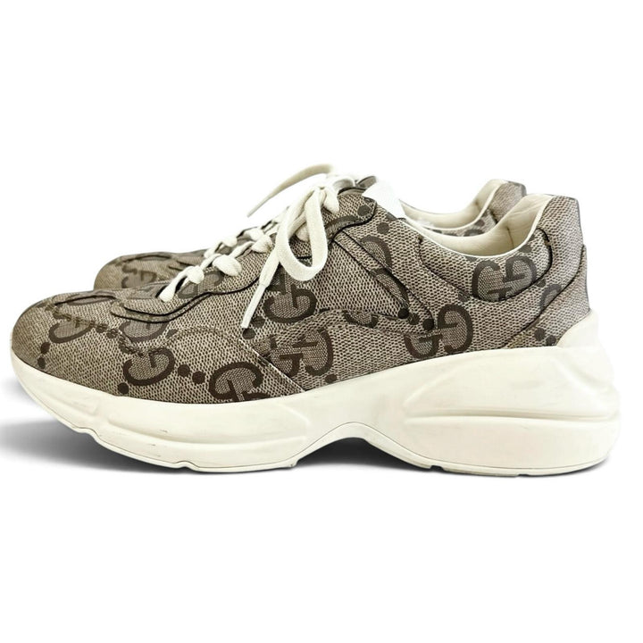 Very Good GUCCI sneakers RHYTON 100th anniversary GG Supreme Canvas 8 680870