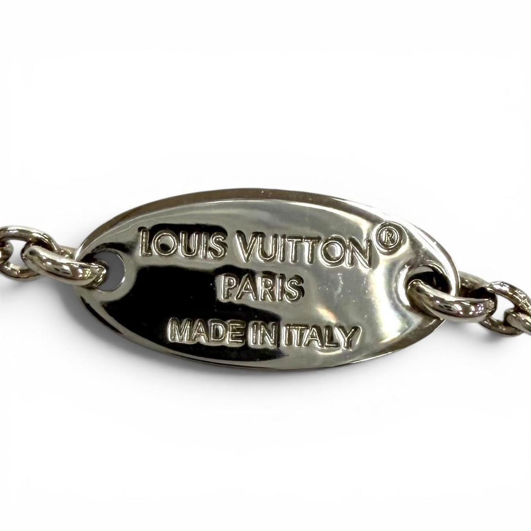 Excellent LOUIS VUITTON Necklace Necklace Essential V Silver Women M63197