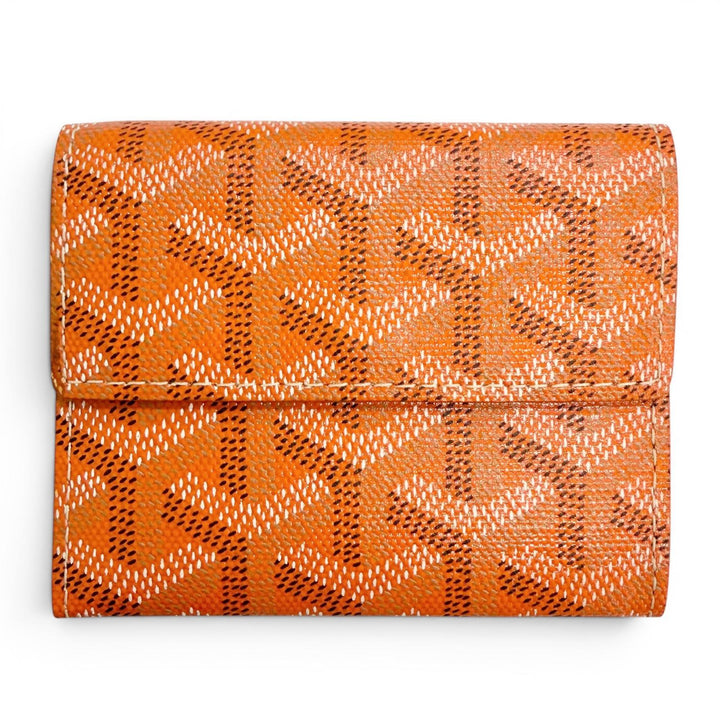 Pristine GOYARD Coin case Marigny Orange series Gojardin Canvas mens