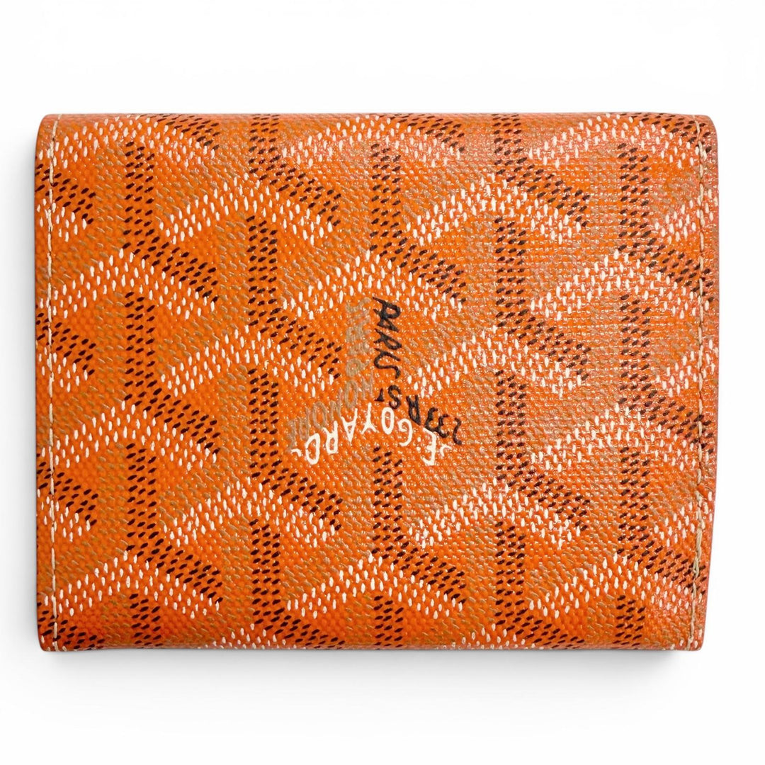 Pristine GOYARD Coin case Marigny Orange series Gojardin Canvas mens