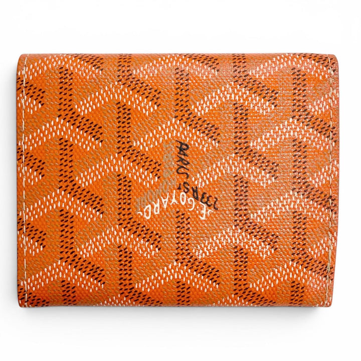 Pristine GOYARD Coin case Marigny Orange series Gojardin Canvas mens