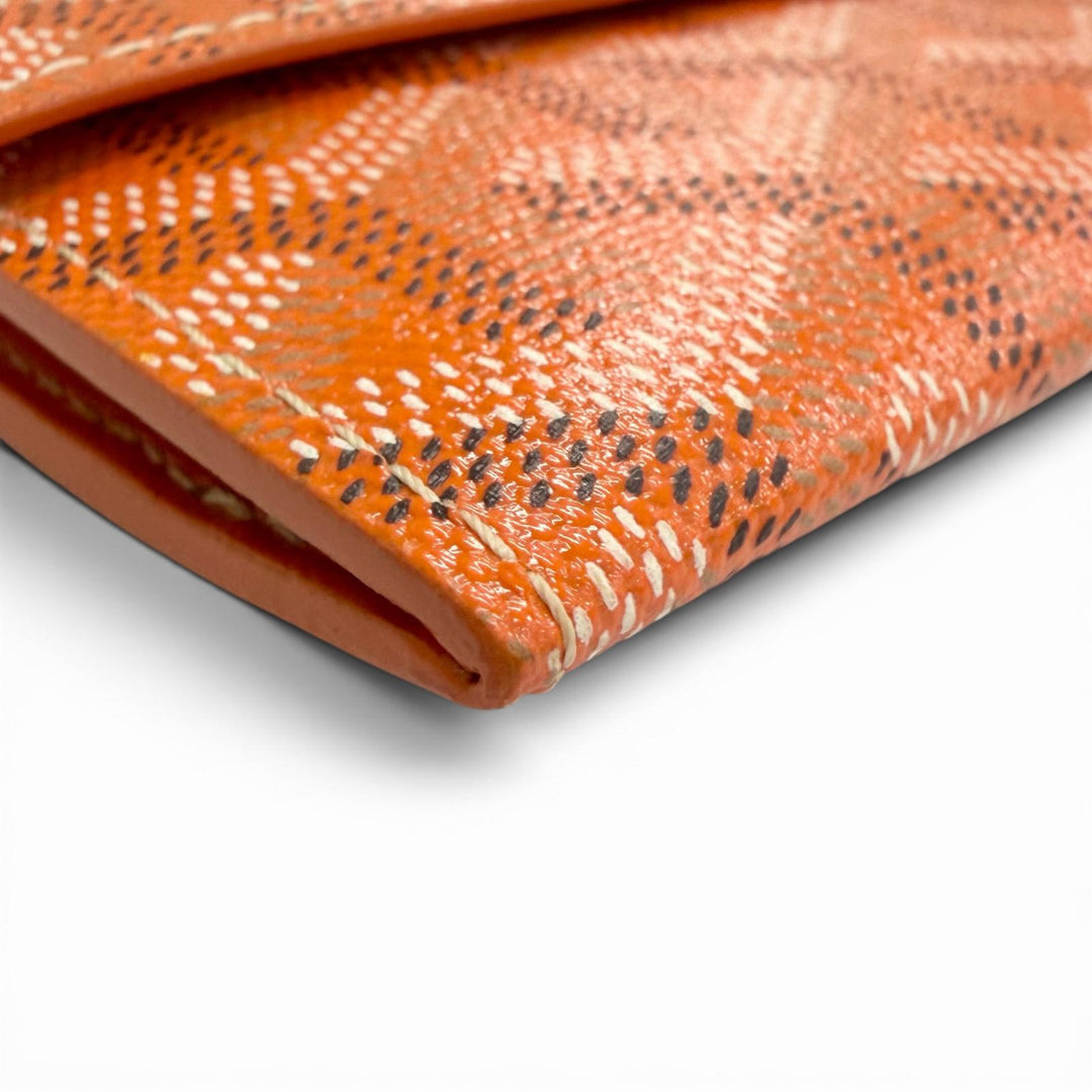 Pristine GOYARD Coin case Marigny Orange series Gojardin Canvas mens