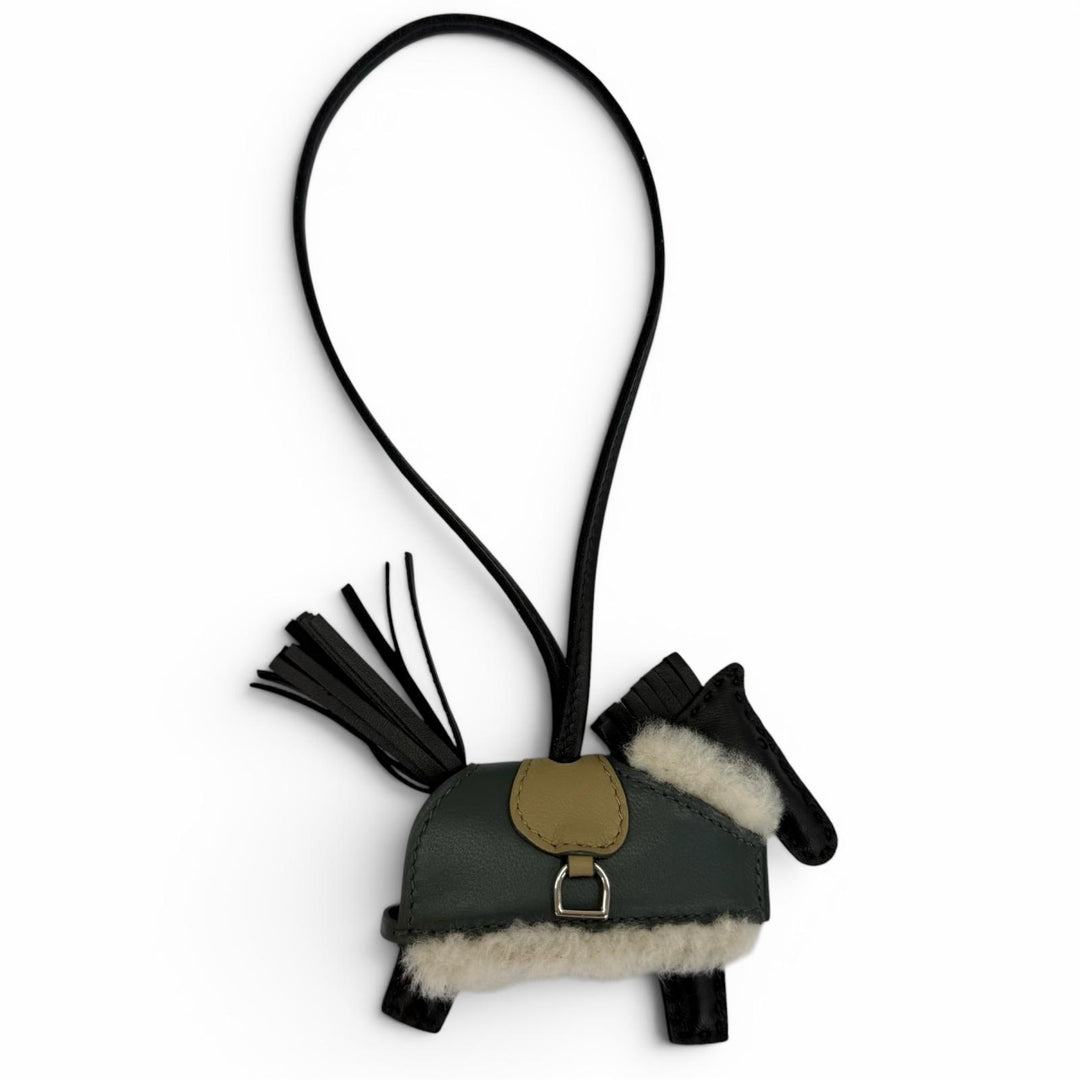 Pristine HERMES Bag charm Rodeo PM Robeo Brushed leather Women