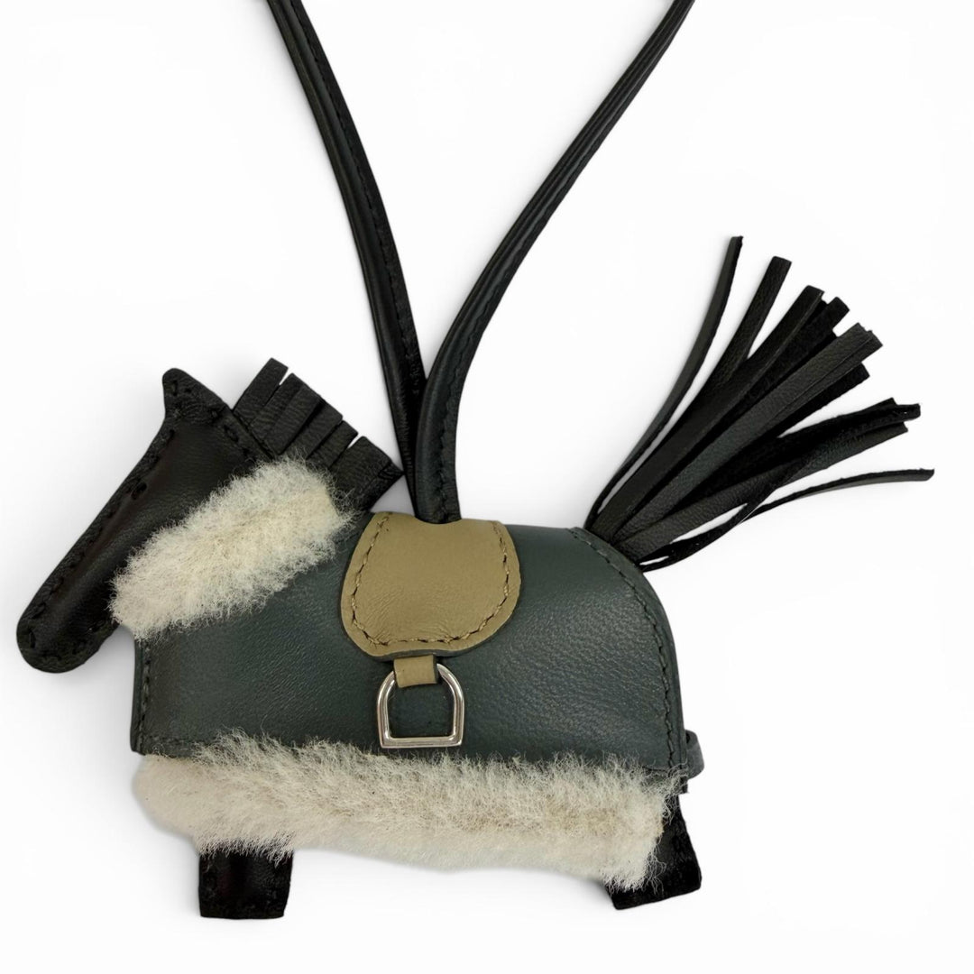 Pristine HERMES Bag charm Rodeo PM Robeo Brushed leather Women