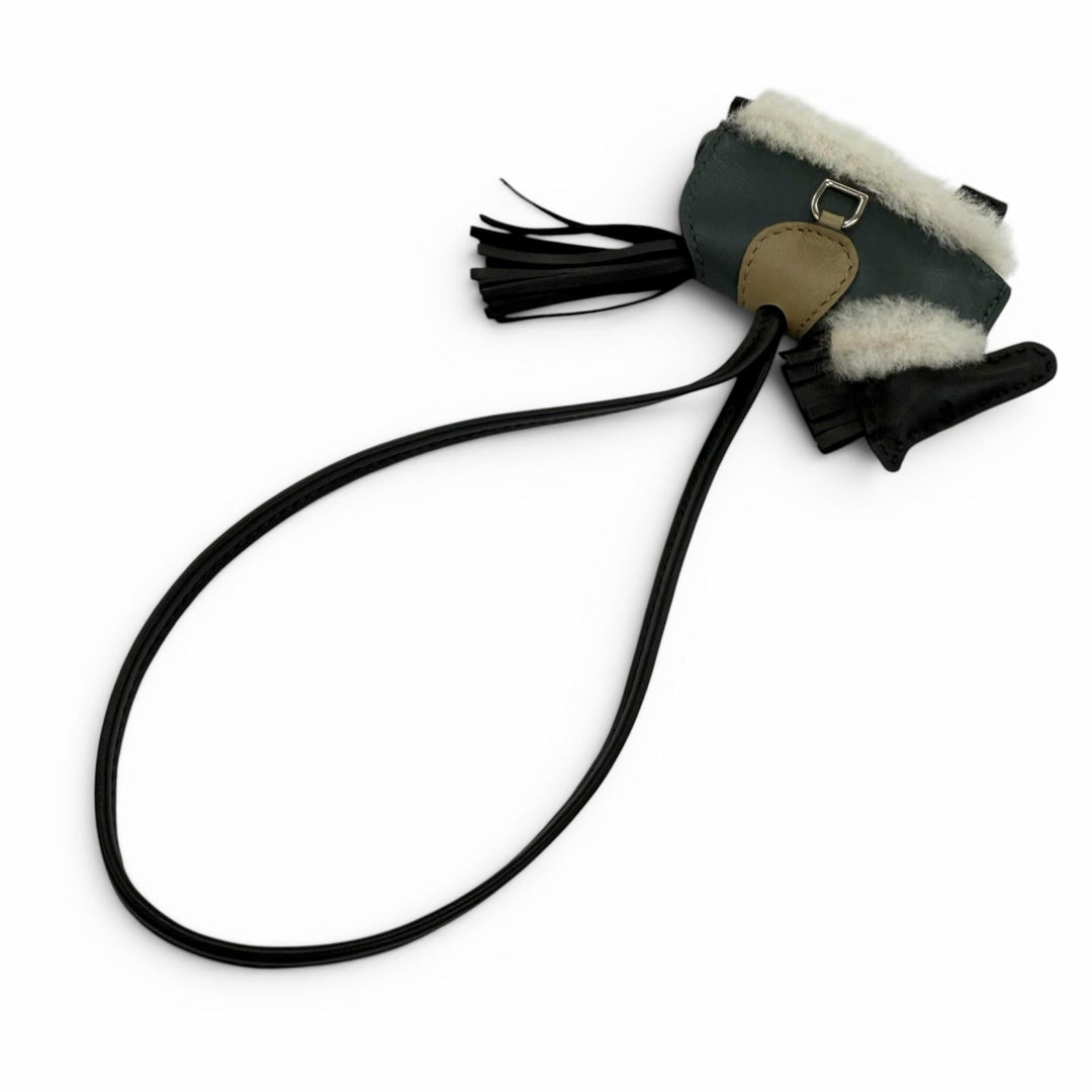 Pristine HERMES Bag charm Rodeo PM Robeo Brushed leather Women