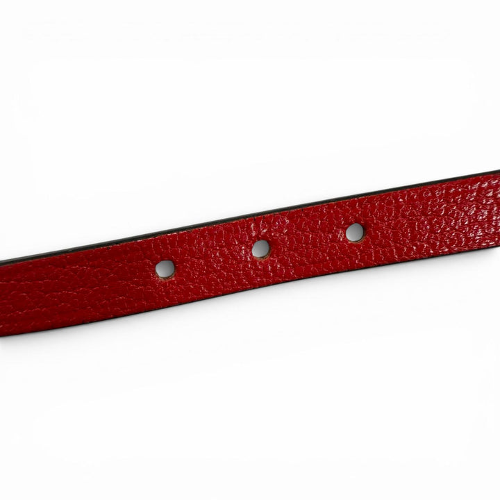 Excellent HERMES bracelet Pop H Double Tour Red leather Women
