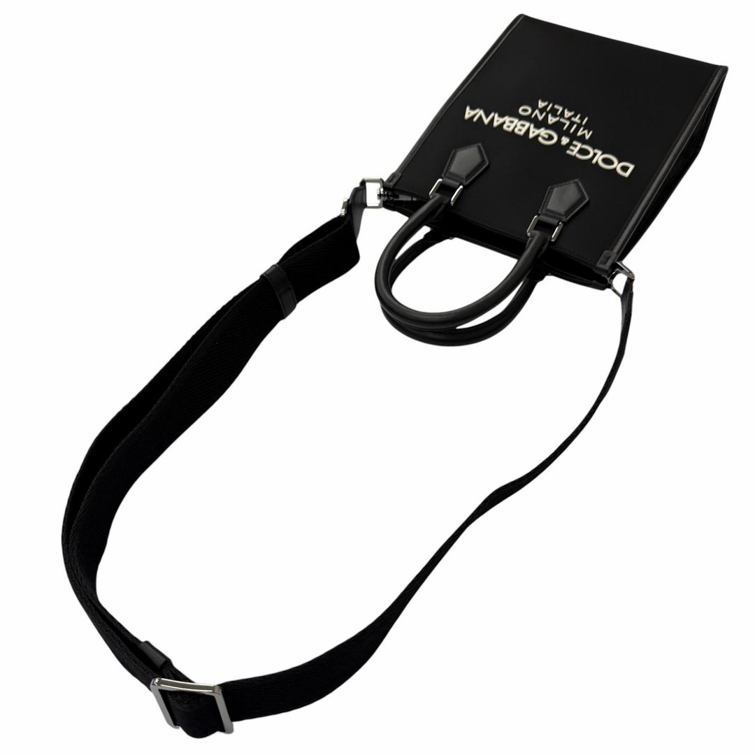 Excellent DOLCE&GABBANA Shoulder Bag Small nylon rubberized logo