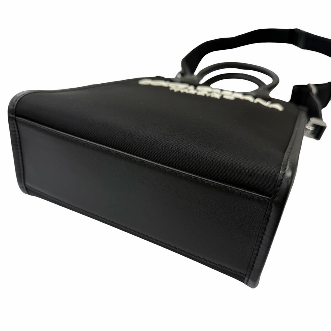 Excellent DOLCE&GABBANA Shoulder Bag Small nylon rubberized logo