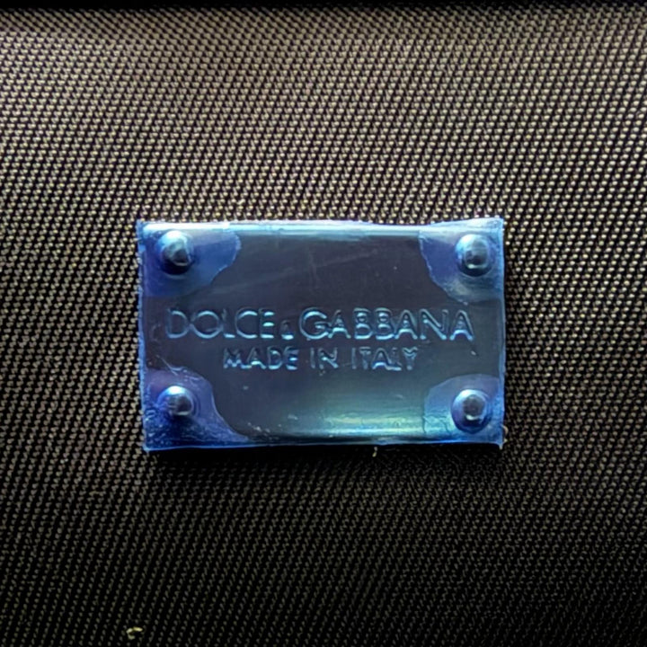 Excellent DOLCE&GABBANA Shoulder Bag Small nylon rubberized logo