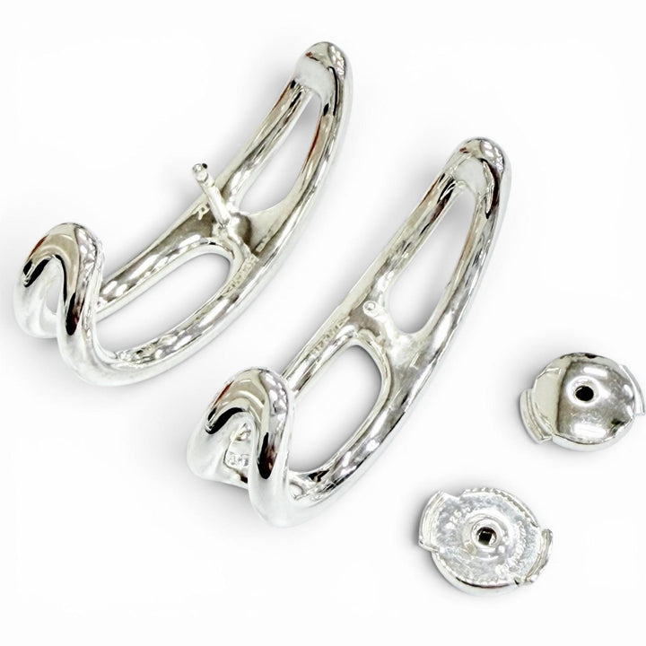 Excellent HERMES Pierce Chaine d'Ancre Punk Pierce Silver 925 Women