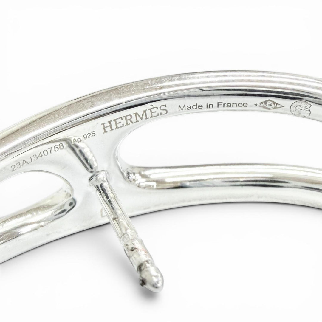 Excellent HERMES Pierce Chaine d'Ancre Punk Pierce Silver 925 Women