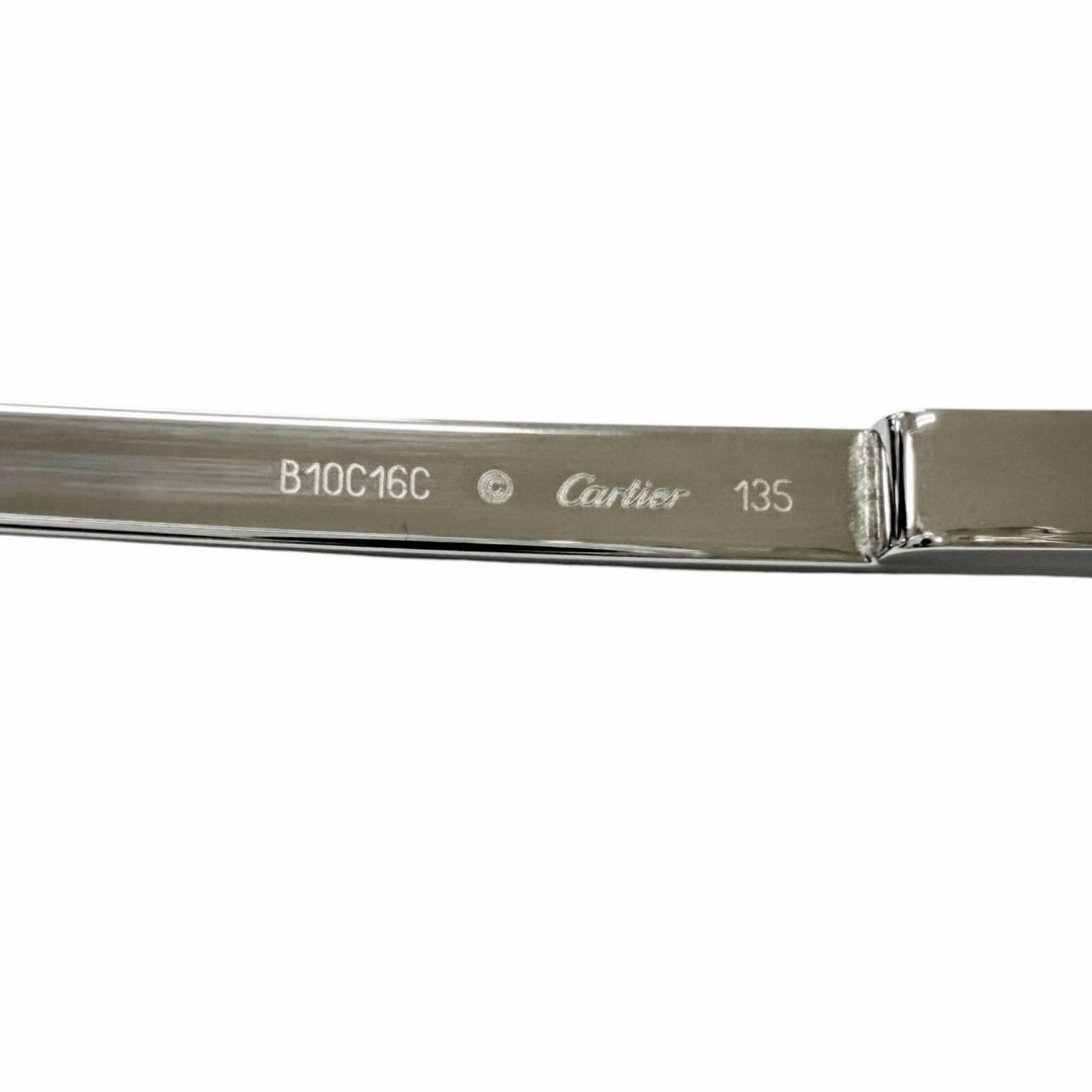 Very Good Cartier Glasses Santos de Cartier Half rim mens