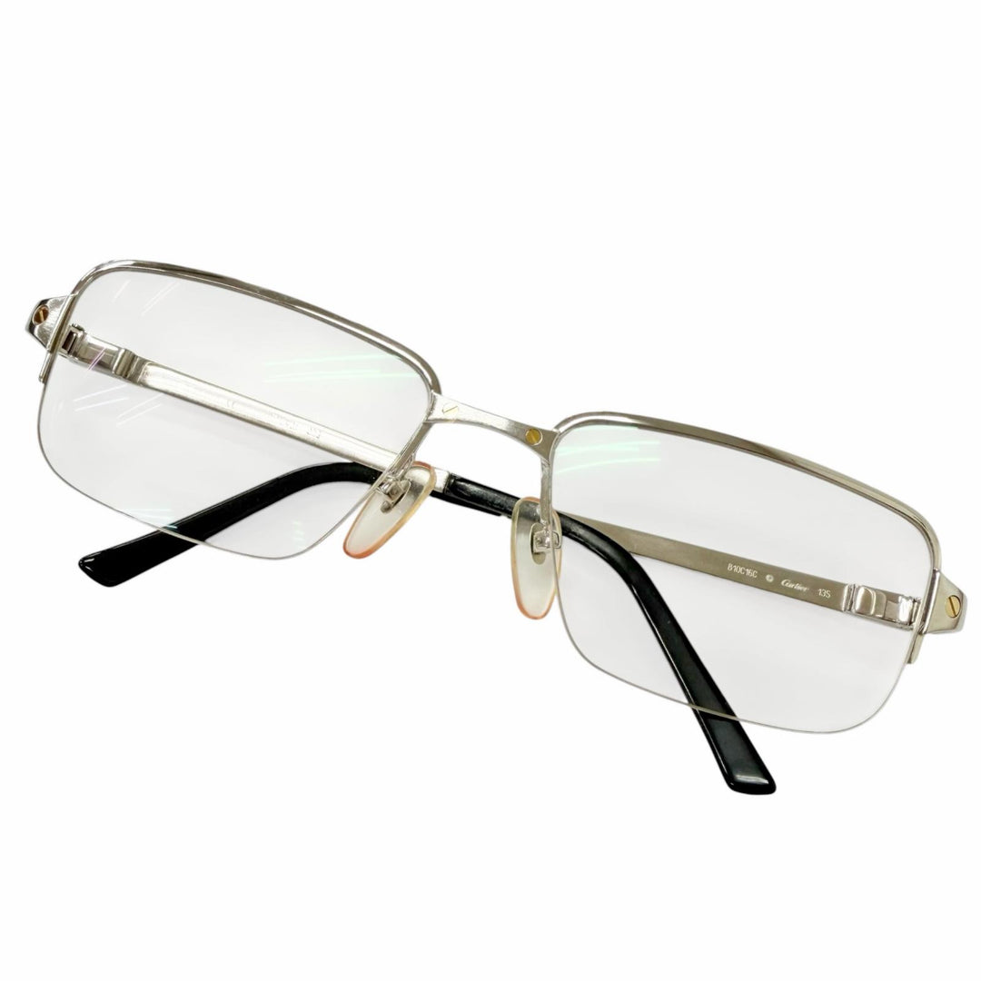 Very Good Cartier Glasses Santos de Cartier Half rim mens