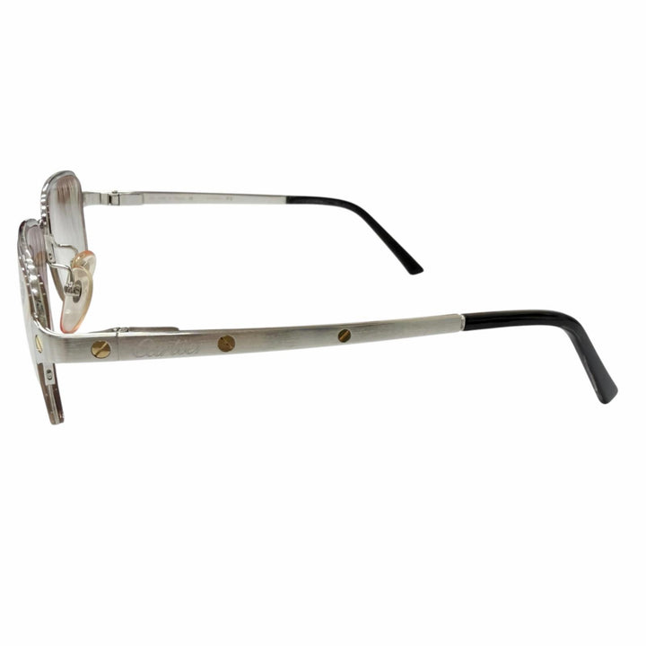 Very Good Cartier Glasses Santos de Cartier Half rim mens