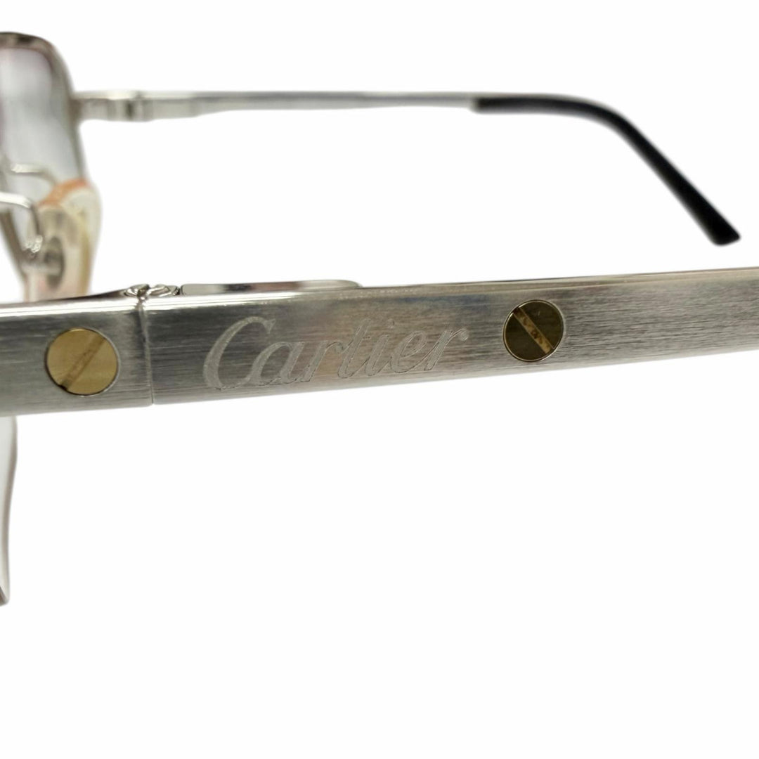 Very Good Cartier Glasses Santos de Cartier Half rim mens