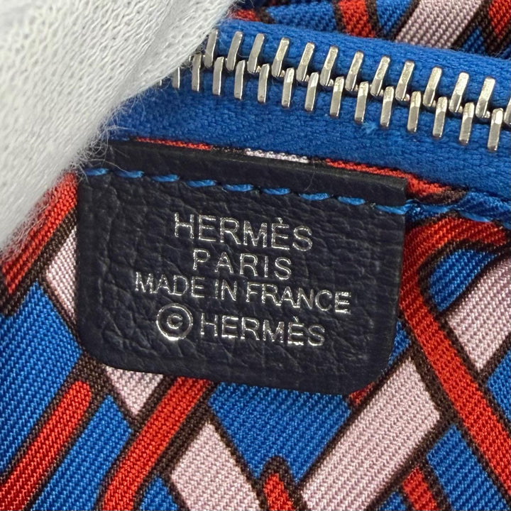 Pristine HERMES Coin case Azap compact silk in Zip Around Evercolor Leather