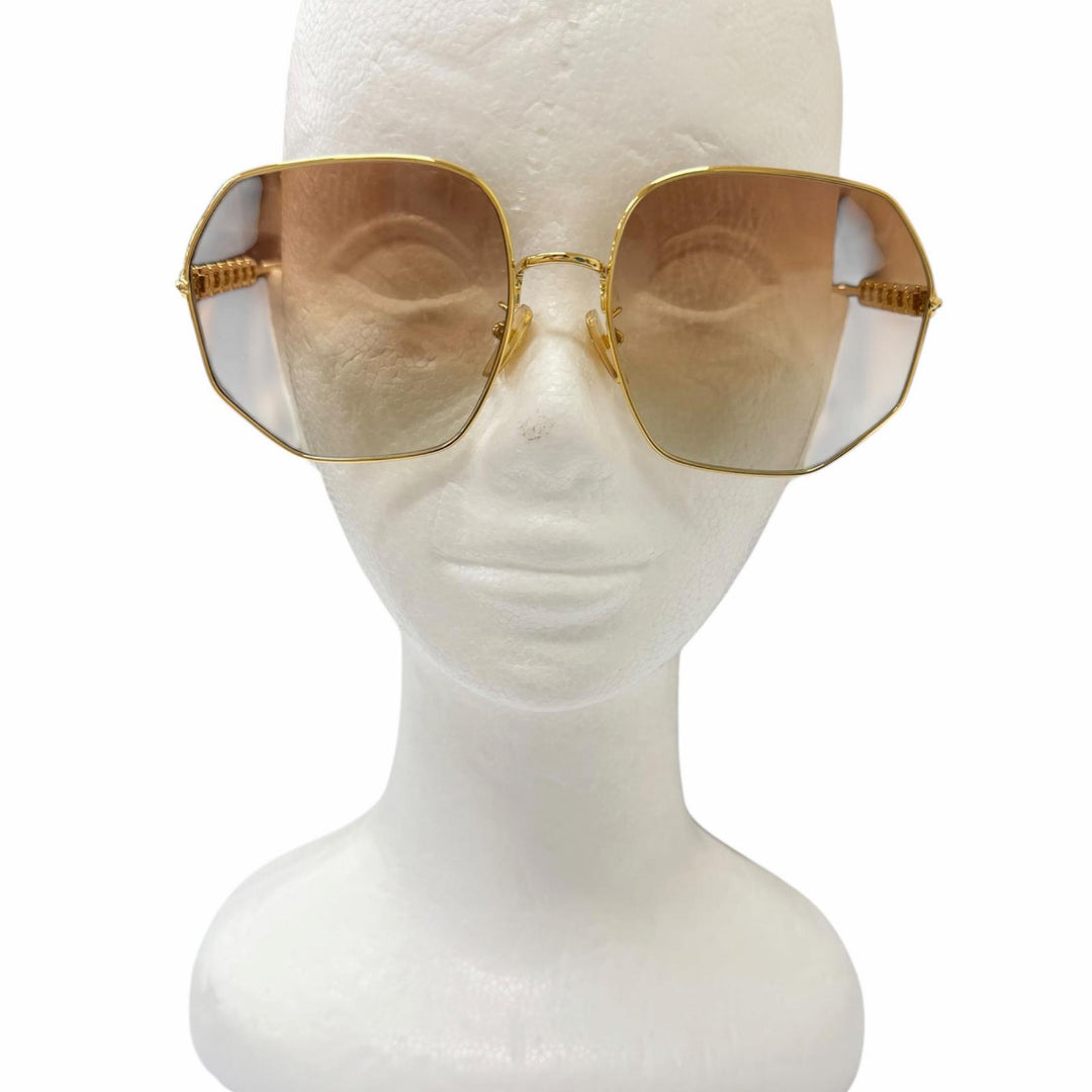 Great LOUIS VUITTON sunglasses My LV Chain Round gold