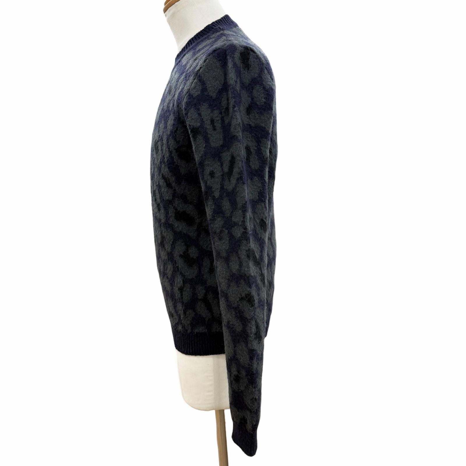 Great RAF SIMONS knit Navy mohair mens XS – caro-japan