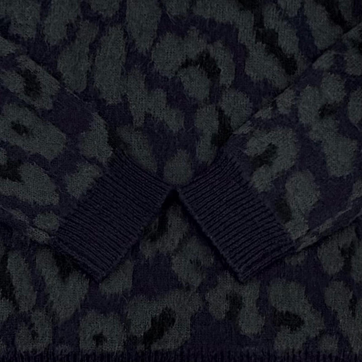 Great RAF SIMONS knit Navy mohair mens XS