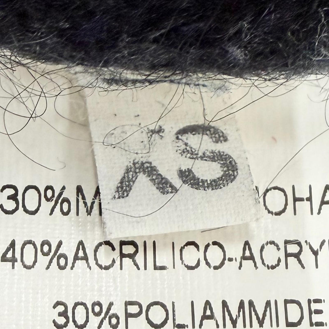 Great RAF SIMONS knit Navy mohair mens XS