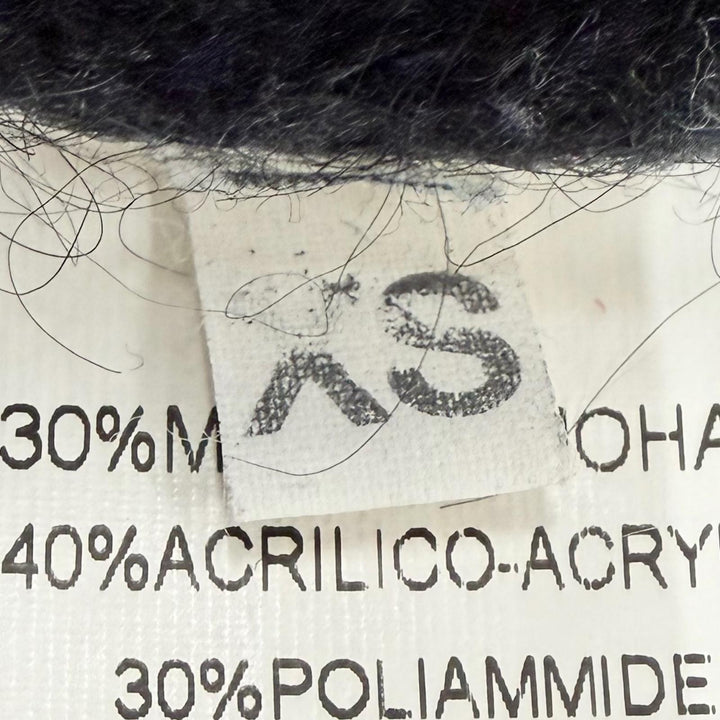 Great RAF SIMONS knit Navy mohair mens XS