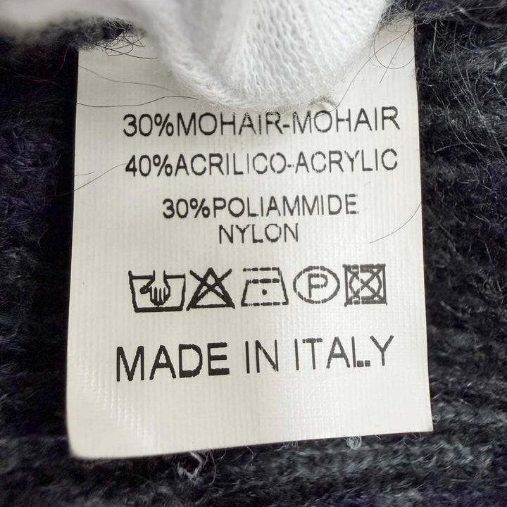 Great RAF SIMONS knit Navy mohair mens XS