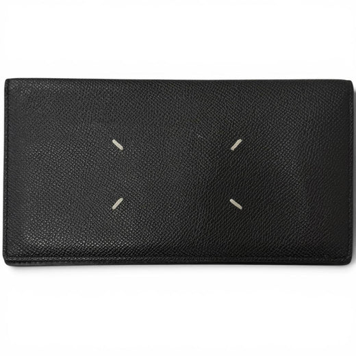 Very Good Maison Margiela Purse 4-Stitch Bifold Wallet black leather mens