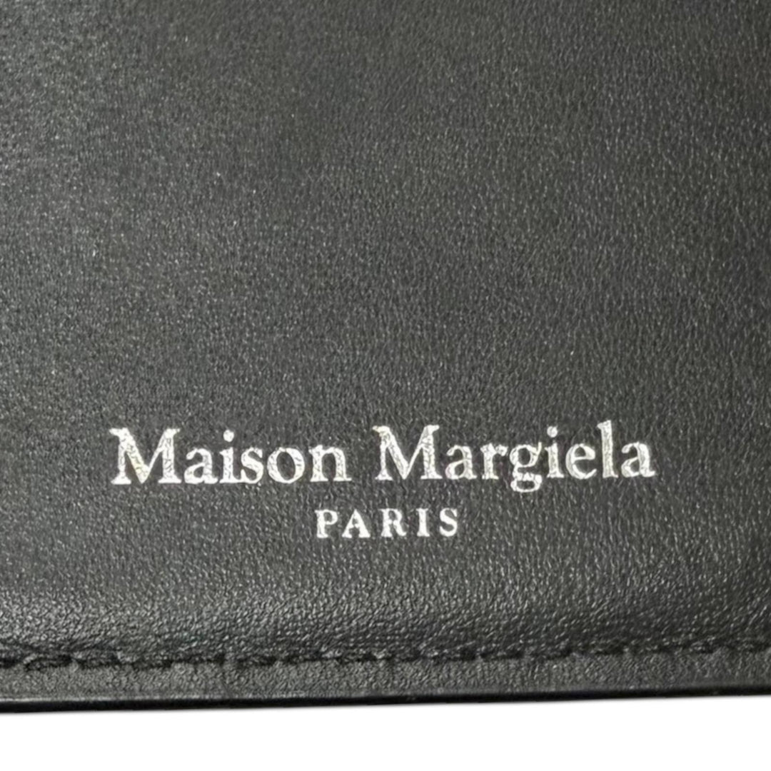 Very Good Maison Margiela Purse 4-Stitch Bifold Wallet black leather mens
