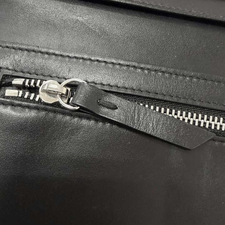 Very Good Maison Margiela Purse 4-Stitch Bifold Wallet black leather mens