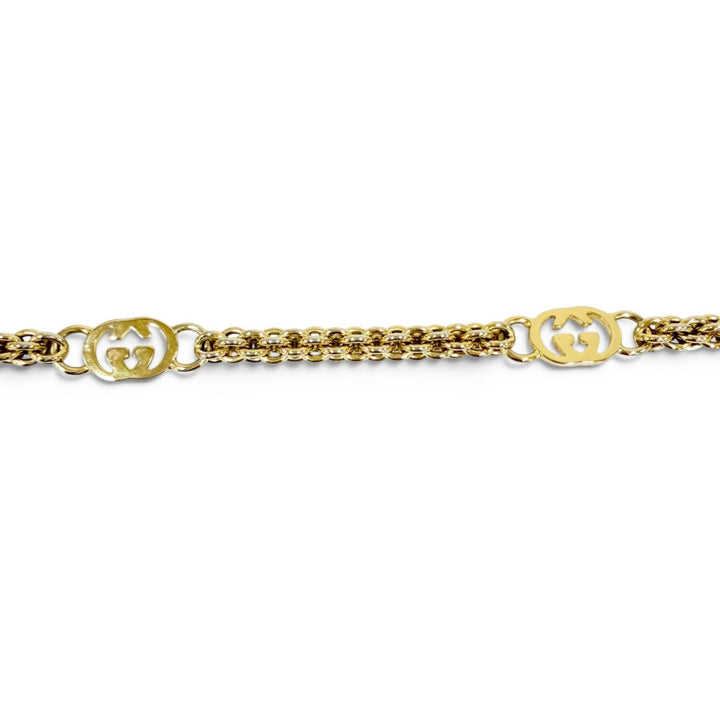Great GUCCI belt Interlocking G Chain Belt gold ー Women