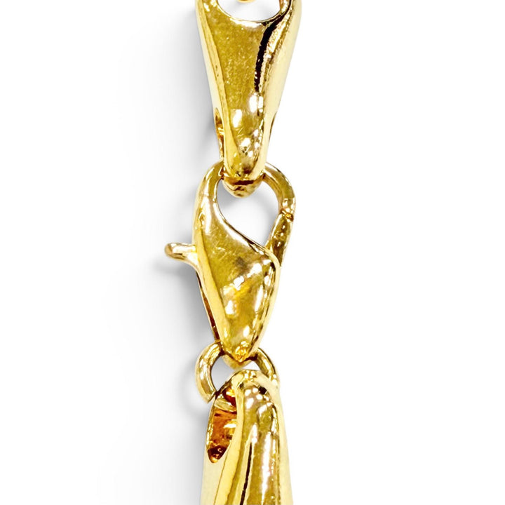 Excellent CELINE Circle Logo Design Chain Necklace Pendant Accessory gold