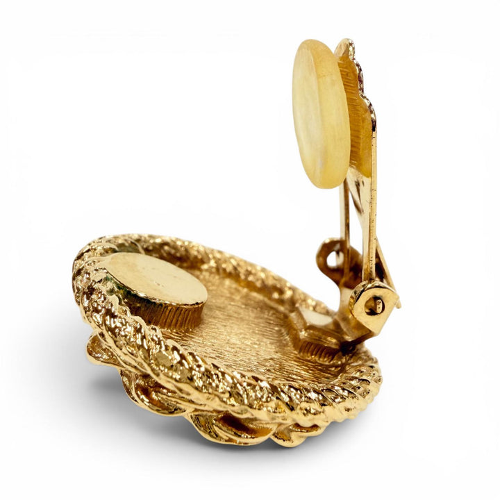 Great Christian Dior Earring Pearl gold Women