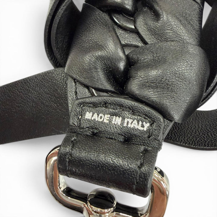 Excellent FENDI Shoulder strap Mini strap you ribbon black leather Women