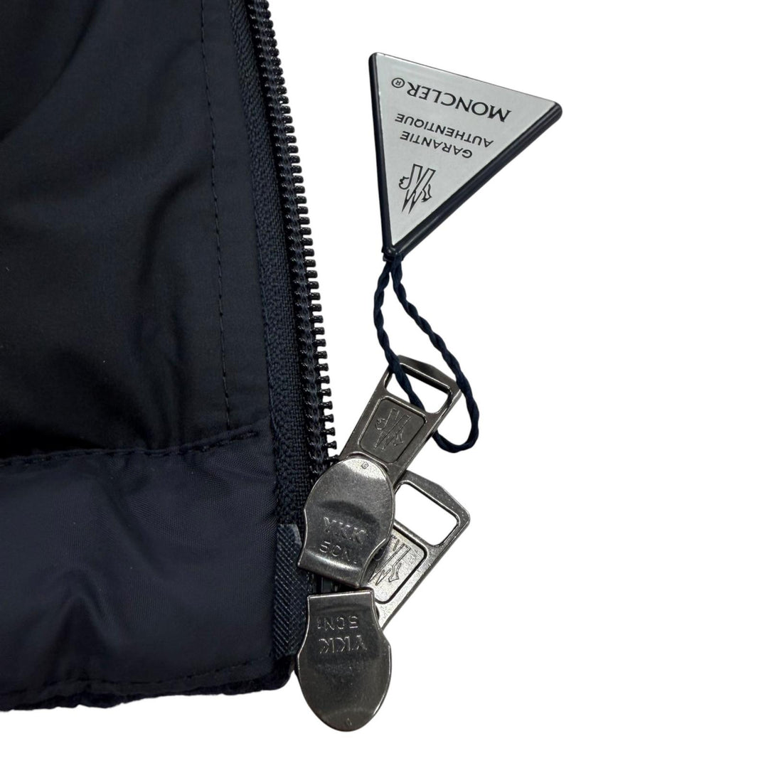 Great MONCLER Down jacket ANDRES Navy wool mens 2