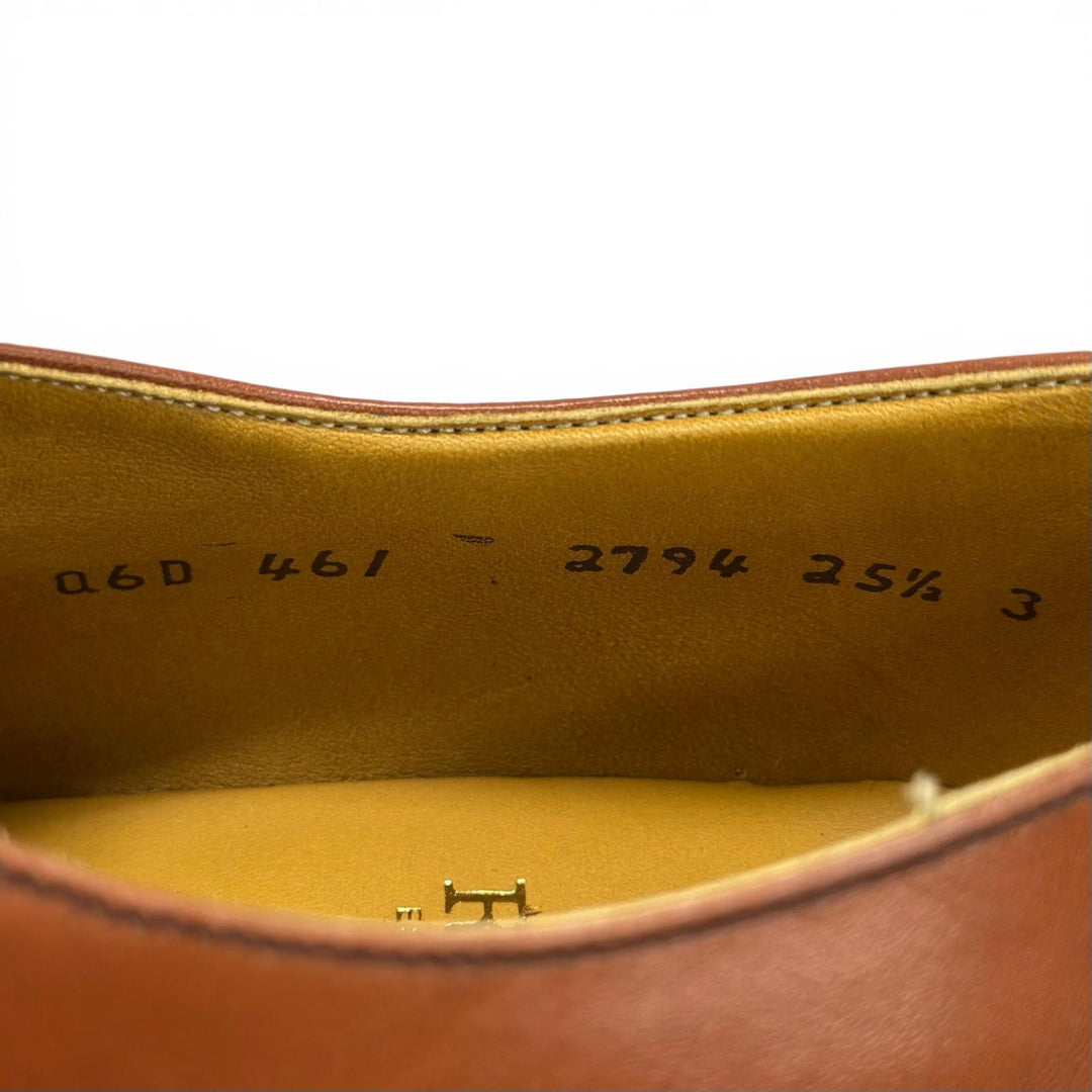 Pristine REGAL Leather shoes Punched cap toe straight tip Brown 25.5cm 2794