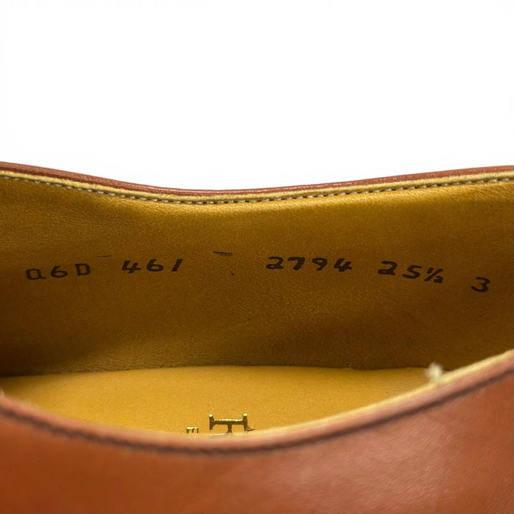 Pristine REGAL Leather shoes Punched cap toe straight tip Brown 25.5cm 2794