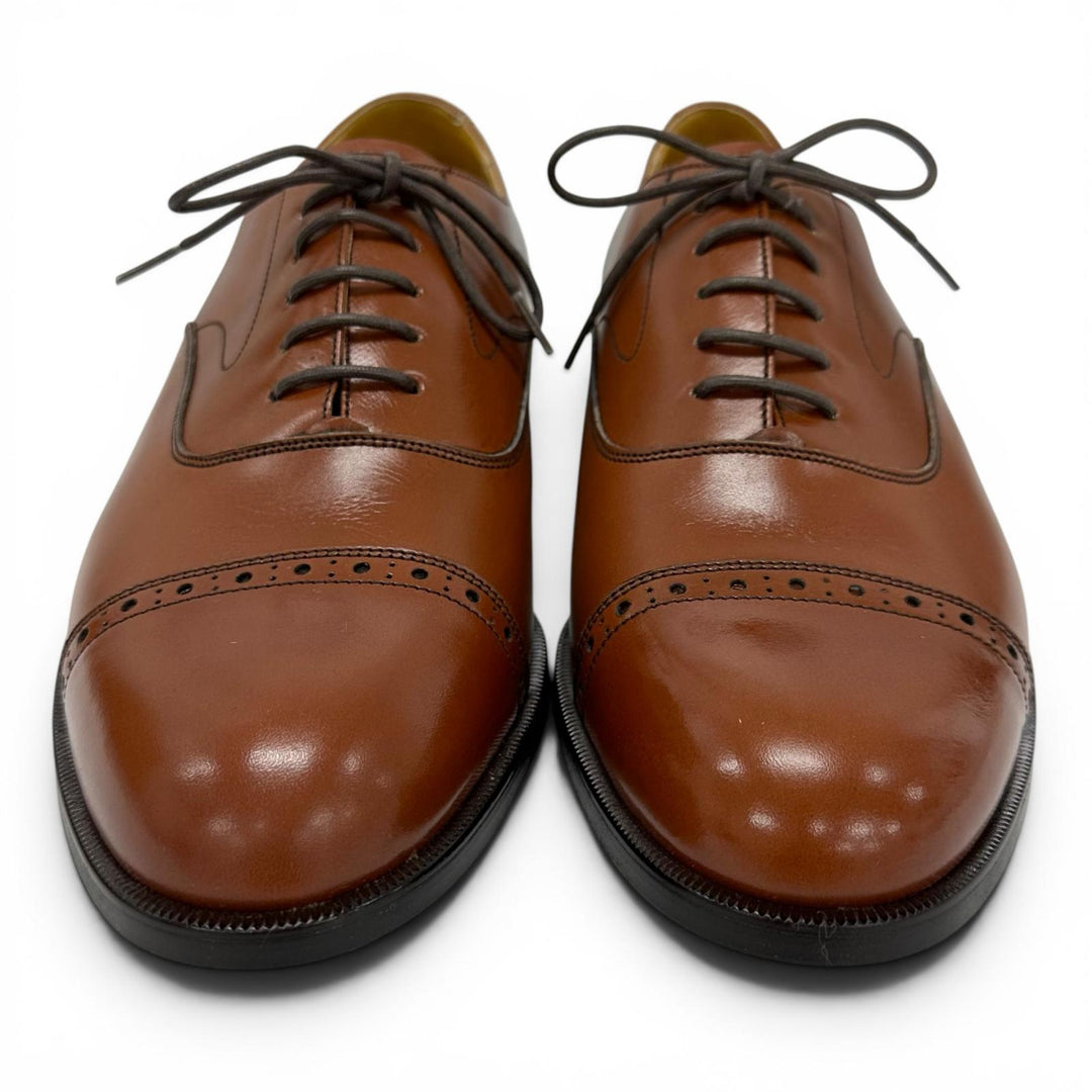 Pristine REGAL Leather shoes Punched cap toe straight tip Brown 25.5cm 2794