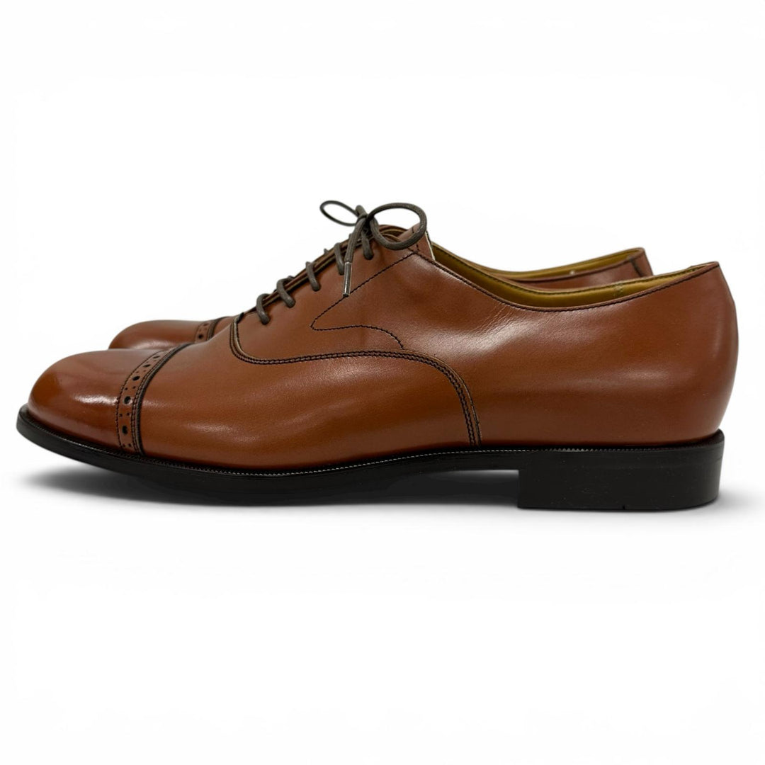 Pristine REGAL Leather shoes Punched cap toe straight tip Brown 25.5cm 2794