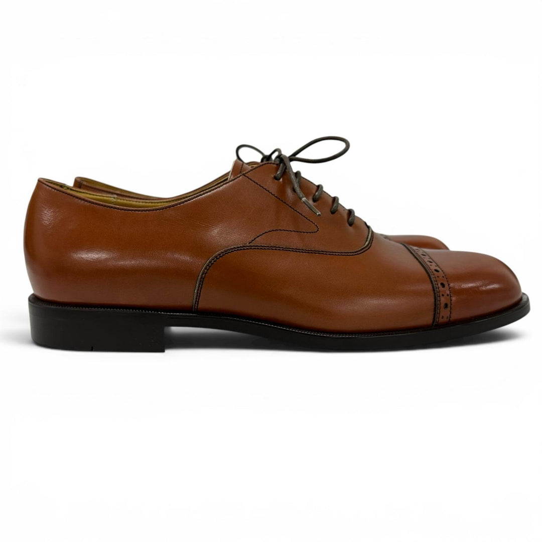 Pristine REGAL Leather shoes Punched cap toe straight tip Brown 25.5cm 2794