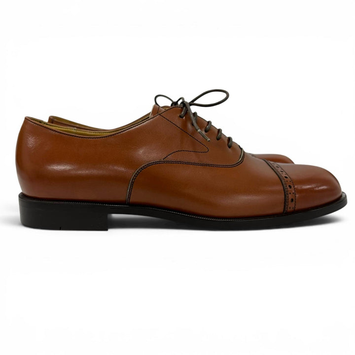 Pristine REGAL Leather shoes Punched cap toe straight tip Brown 25.5cm 2794