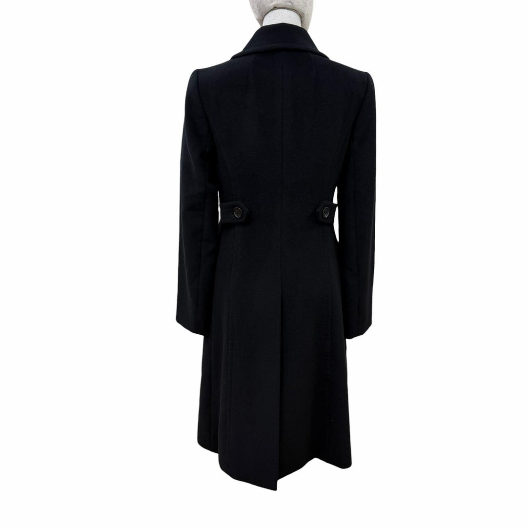 Great BURBERRY LONDON coat Logo button, long length black Angola Women 36