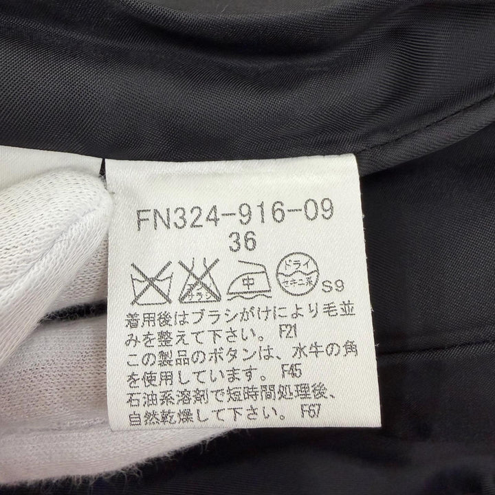 Great BURBERRY LONDON coat Logo button, long length black Angola Women 36