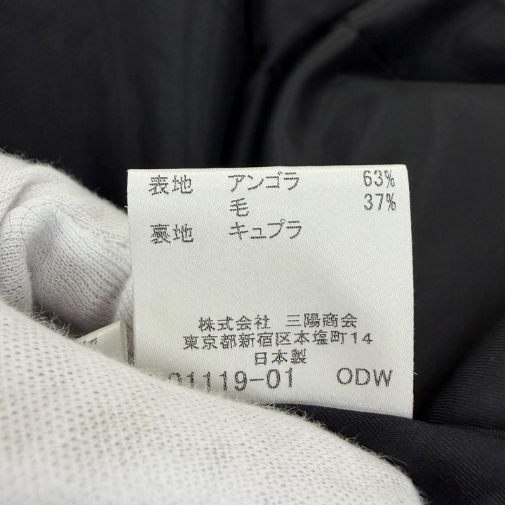 Great BURBERRY LONDON coat Logo button, long length black Angola Women 36