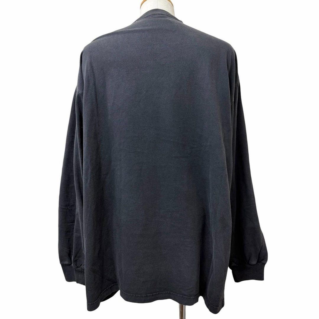 Pristine BALENCIAGA Long-sleeved T-shirt Arm logo embroidery