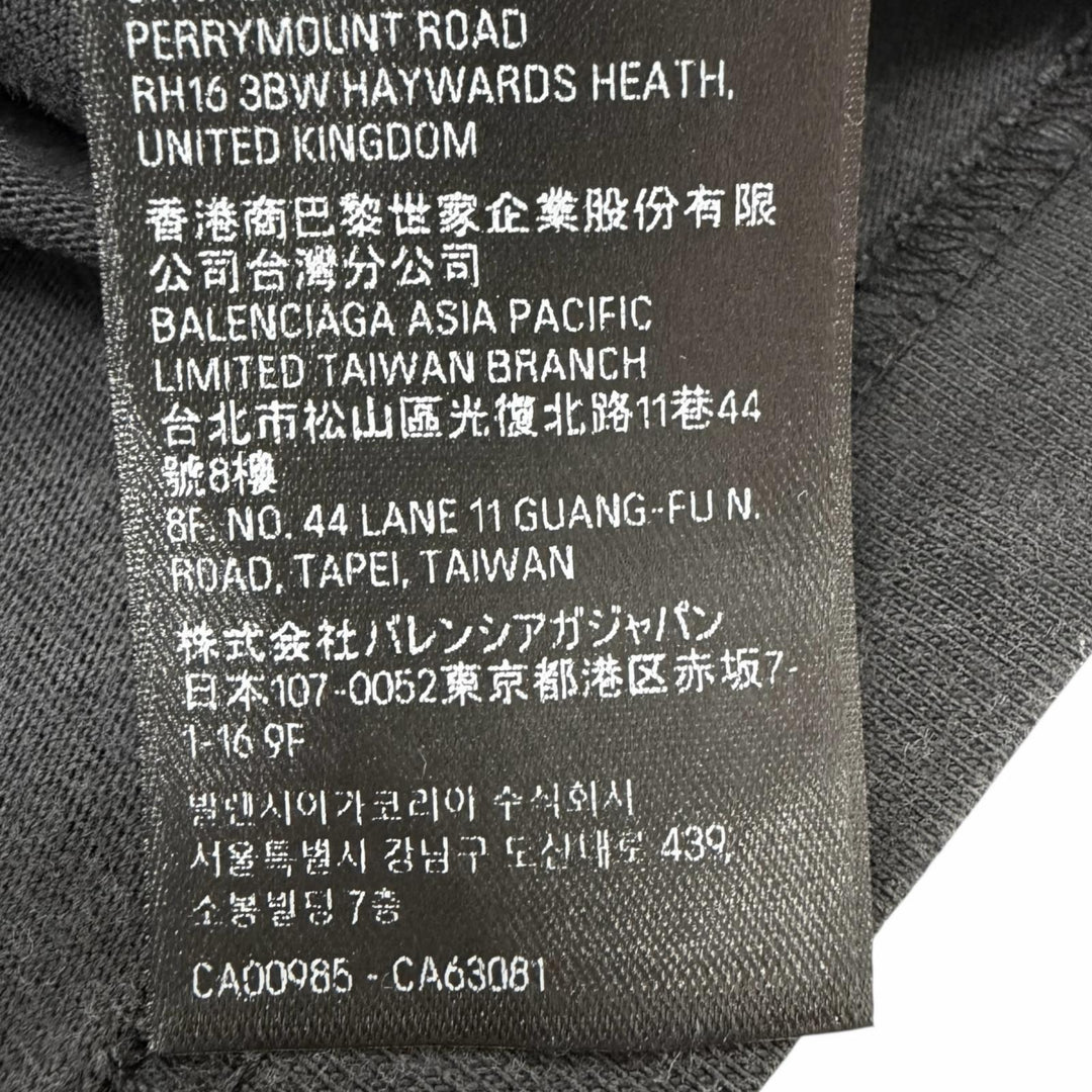 Pristine BALENCIAGA Long-sleeved T-shirt Arm logo embroidery