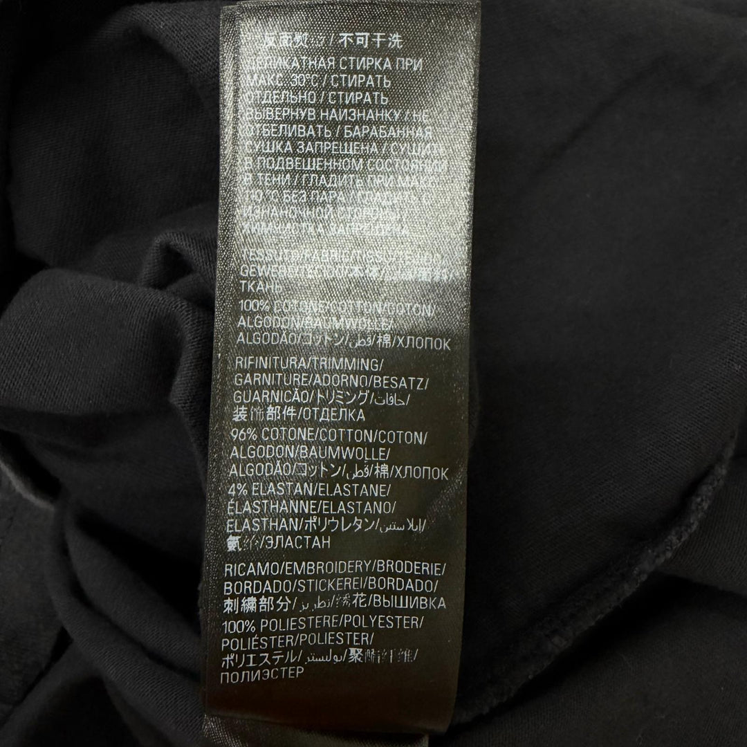 Pristine BALENCIAGA Long-sleeved T-shirt Arm logo embroidery