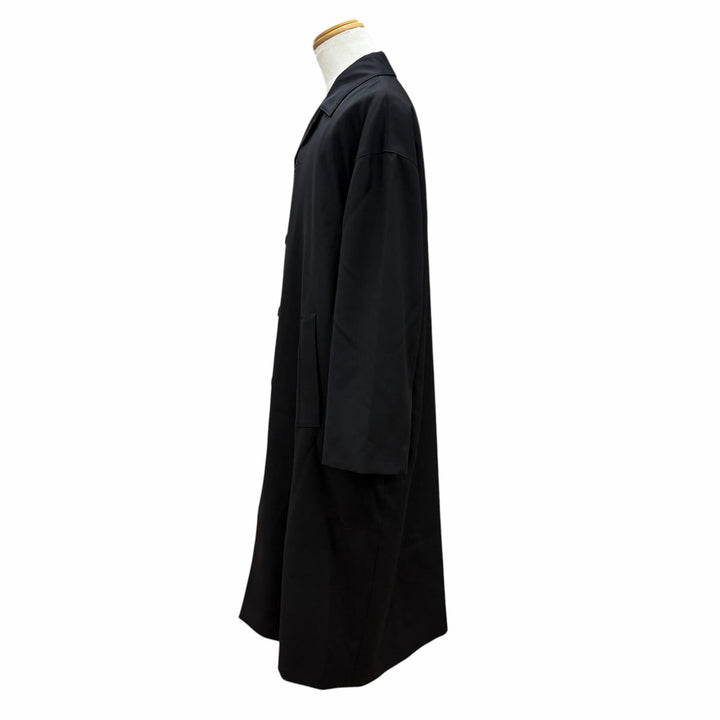 Excellent JIL SANDER coat WARDROBE Wool Gabardine COAT black mens 44 J23AA0102