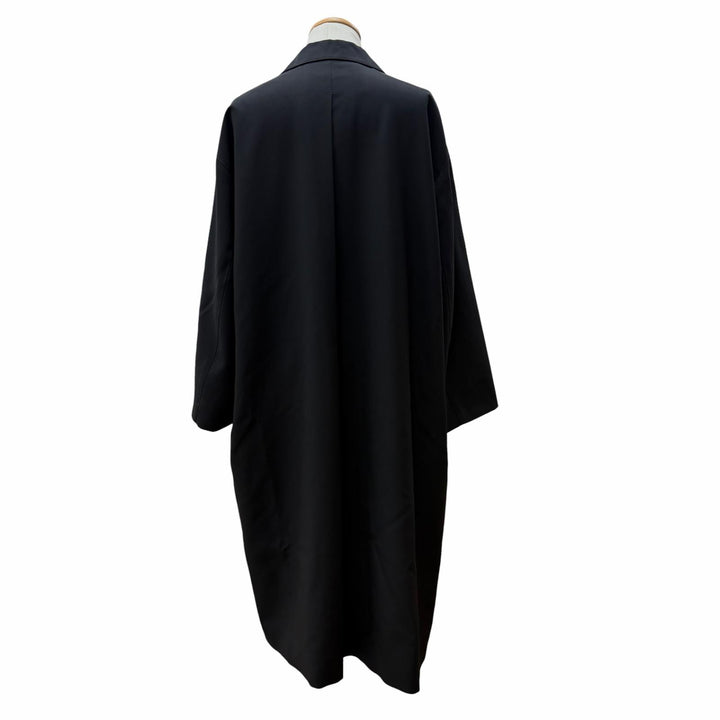 Excellent JIL SANDER coat WARDROBE Wool Gabardine COAT black mens 44 J23AA0102